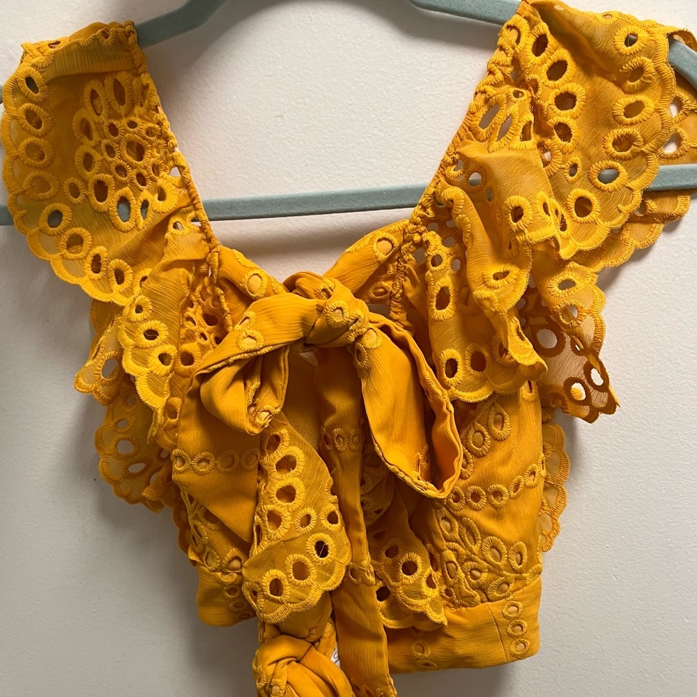 Lovers + Friends Chantelle Top in Mustard - Picture 6 of 6